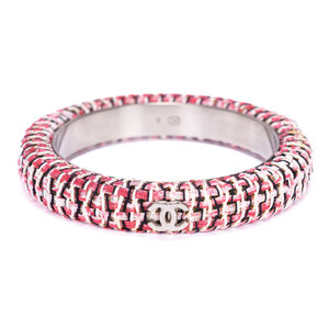 Chanel Season Limited CC Tweed Bracelet Small